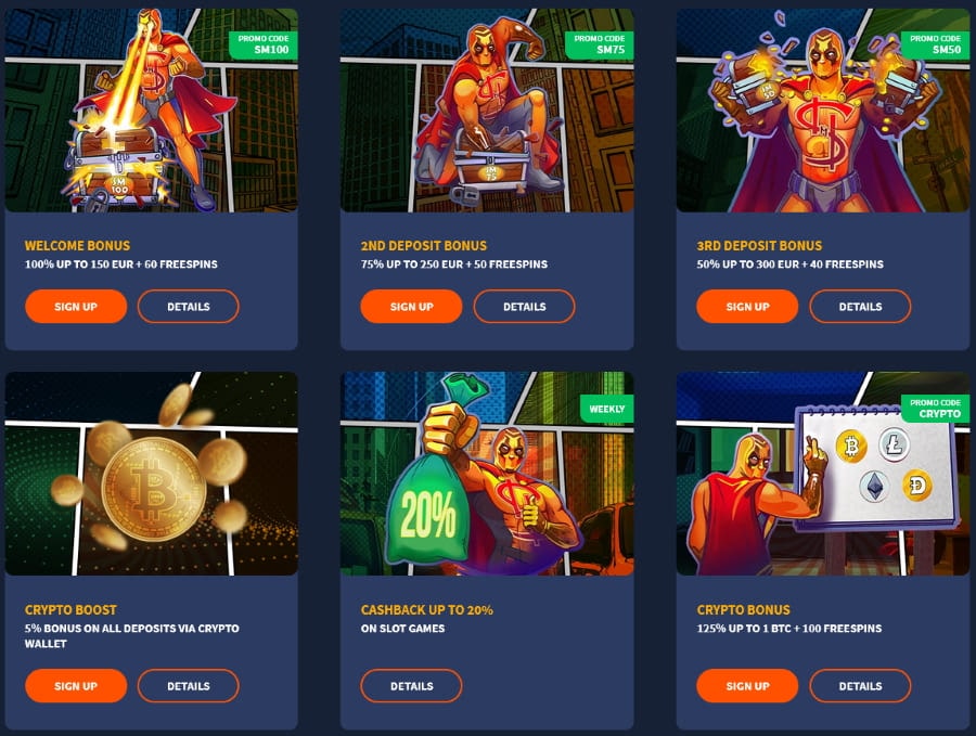 slotman casino bonuses